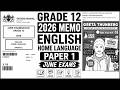 2026 ENGLISH HL PAPER 1 GRADE 12  MEMO ENGLISH HL P.2 MAY-JUNE EXAM ENGLISH P.1 MEMO  [THUNDEREDUC]