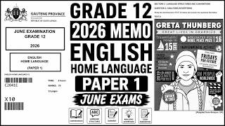 2026 ENGLISH HL PAPER 1 GRADE 12  MEMO ENGLISH HL P.2 MAY-JUNE EXAM ENGLISH P.1 MEMO  [THUNDEREDUC]