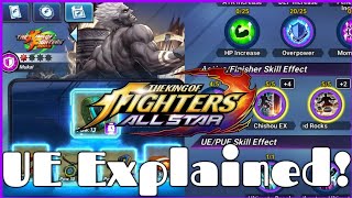 UE characters, plug-ins, momentum and overpower explained! King of Fighters All Star