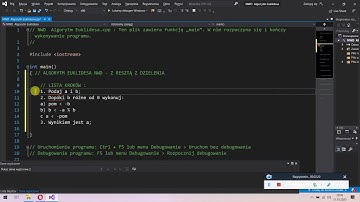 Algorytm Euklidesa NWD - wersja z resztą z dzielenia