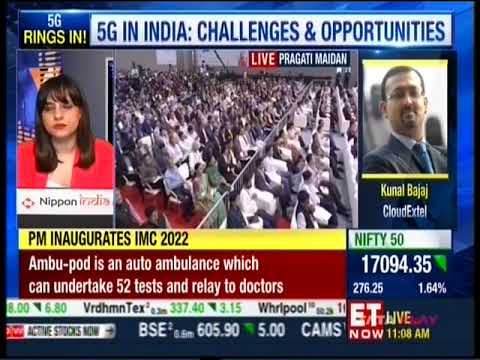 Mr.Kunal Bajaj, CEO & Co-Founder shares his views on the 5G launch, in ET Now - 01 Oct 2022 - video from CloudExtel