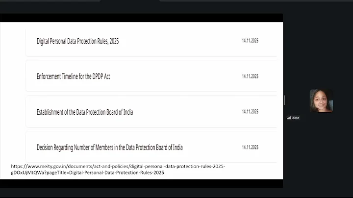 Webinar on “Navigating DPDP Rules: Key Compliance Requirements” - 04122025