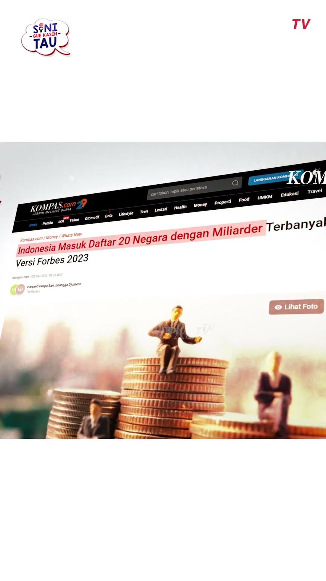 Indonesia Urutan 20 dengan Miliarder Terbanyak | SINI GUE KASIH TAU