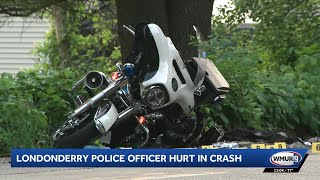 Londonderry police officer hurt in crash on Hardy Road