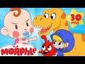 Giant Baby vs T-Rex - Mila and Morphle | Cartoons for Kids | My Magic Pet Morphle