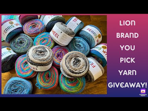 Lion Brand Yarn Haul  Mandala Tweed Stripes Yarn Cakes 