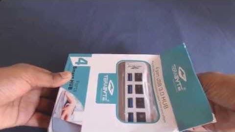 Terabyte High Speed USB 3.0 4 Port HUB With On-Off Button | Unboxing & Review
