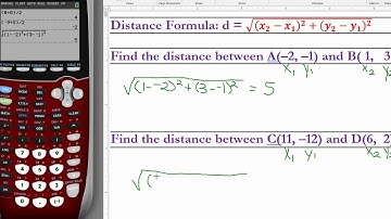 Distance Formula