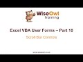 Excel VBA Forms Part 10 - Scroll Bar Controls