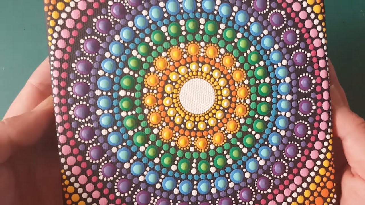 Precioso Sabor amor How to paint mandalas with acrylics # 16 - Pointillism step by step with  brush - YouTube