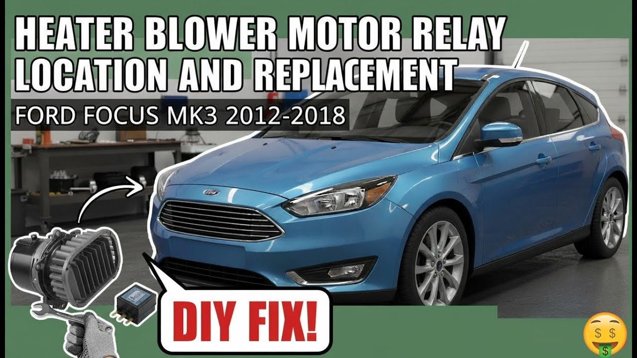 Quick Fix! Replace Ford Focus Mk3 Blower Motor Relay - Heat/AC Fan Not Working