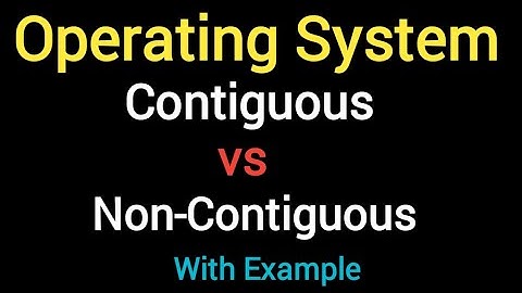 Contiguous vs Non Contiguous in Operating System With Example | Memory Allocation | Hindi