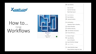 How to manage Workflows