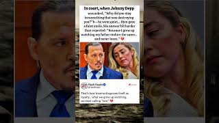 Why Johnny Depp Stayed… The Answer Hit Hard 💔 #hollywood #celebrity #story #shorts