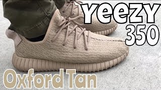 adidas Yeezy 350 Boost Oxford Tan on feet