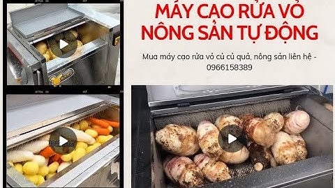 Review Máy Cạo Rửa Vỏ Củ Quả Đa Năng Lô Bàn Chải Ngang: Cạo Khoai, Gừng, Nghệ,..| Điện Máy 3G