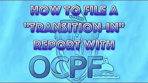 How to file a "transition-in" report (for local filers who want to change office)