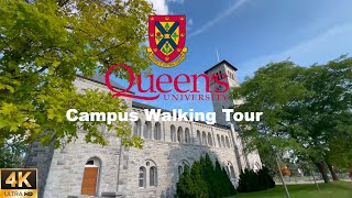 🇨🇦Queen's University Campus Walking Tour 4K| 2023 SUMMER Kingston Ontario Canada