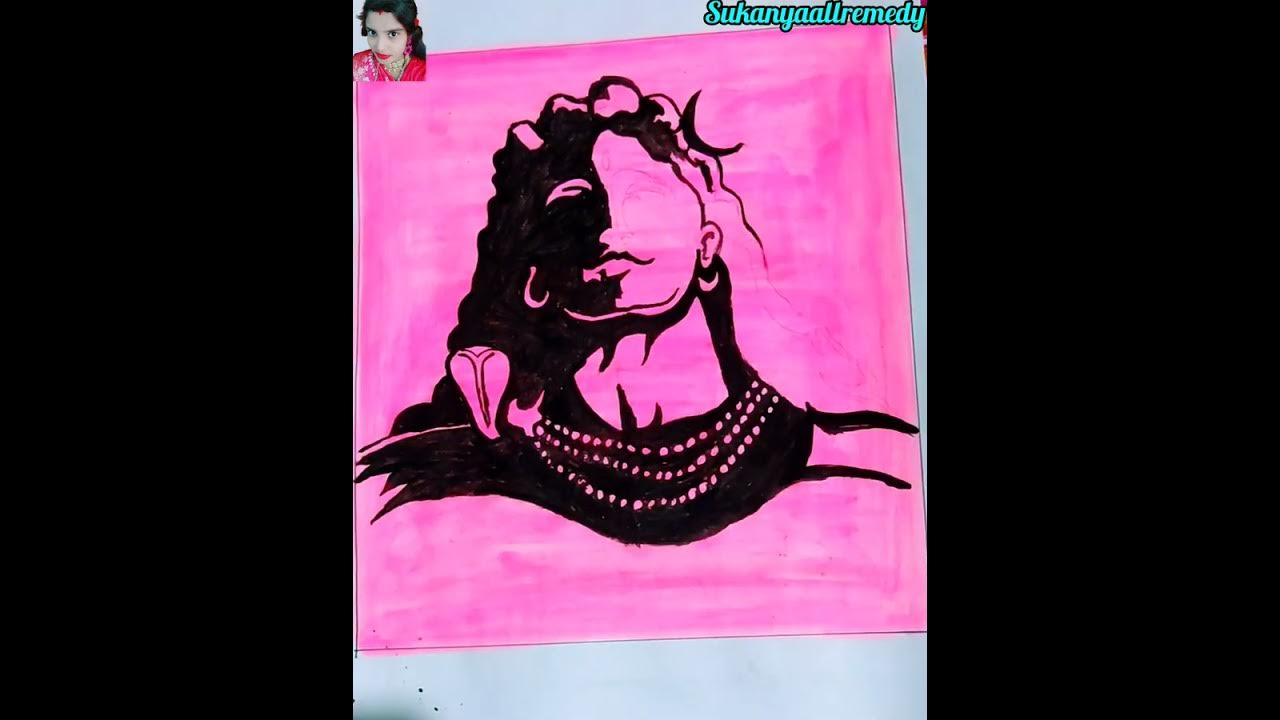Har har Mahadev adiyogi drawing. Shiv artwork step by step for