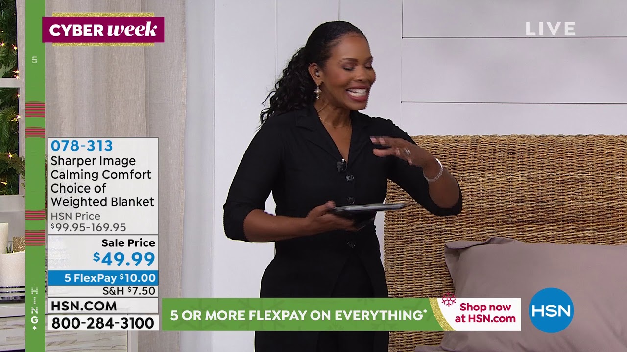 Sharper Image Calming Comfort 25 lb. Weighted Blanket YouTube