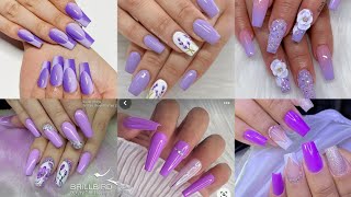 Celebrity Fabulous Purple 💜 Nails Design 💅|Cute Purple Nails Art ideas 2024 Wealth