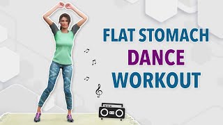 15-Min Daily Flat Stomach Workout - Beginner Dance to Lose Belly Fat