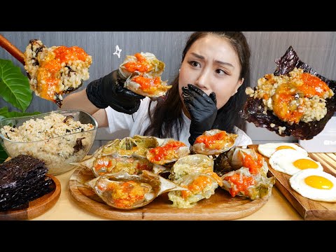 MUKBANG) 뒤집어지는 간장게장🦀 게장 먹방 리얼사운드 Real sound asmr <strong>Ganjang</strong> gejang eating
