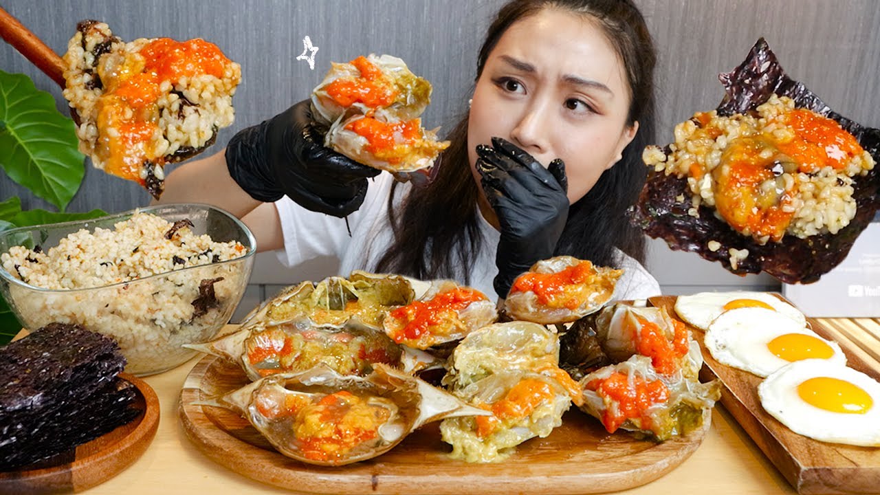 MUKBANG) 뒤집어지는 간장게장🦀 게장 먹방 리얼사운드 Real sound asmr Ganjang gejang eating