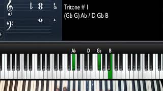 F#/Gb Tritones and Passing Chords for Minor Chord