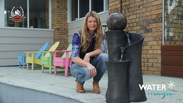 Water Slide Fountain Installation Video