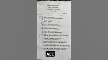 2nd semester || AEC-2-English Communication || Sessional question paper 2025 #englishcommunication