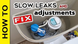 Glacier Bay Dual Flush Toilet Leak Fix and Adjustments