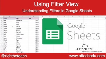 Spreadsheet Tips: Filters in Google Sheets - Filter Views - Individualised filters