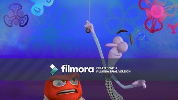 Fear & Anger Pulled Down A String Into A Finding Nemo Background