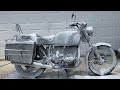 Barn find bmw r807 motorcycle  first wash in 30 years