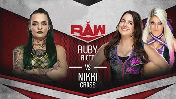 WR3D RAW - Ruby Riott vs. Nikki Cross (w/Alexa Bliss) [Charlotte Flair interferes]