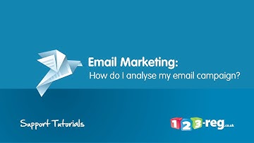 How to analyse an email campaign | 123-reg