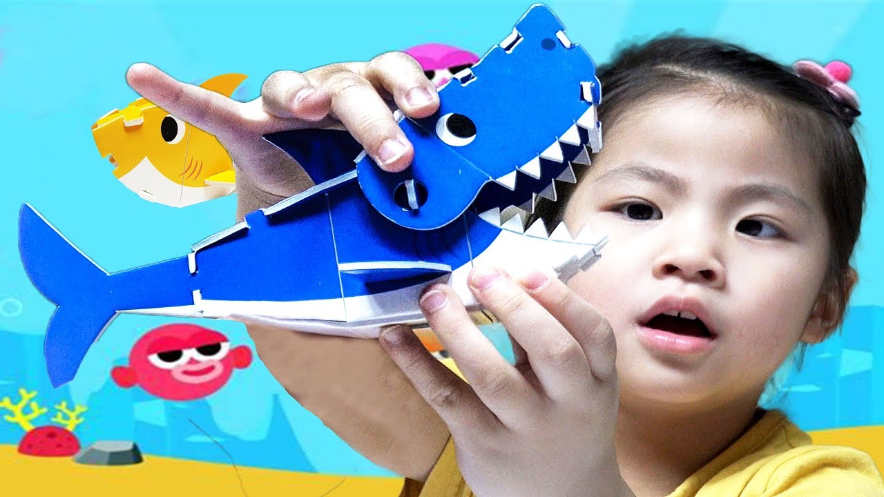 Seoeun Make 3D Shark Семейные бумажные игрушки