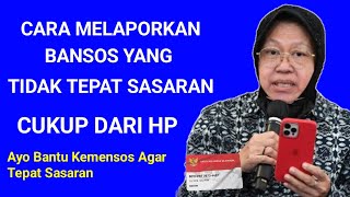 INFO PKH TERBARU HARI INI | CARA MELAPORKAN BANSOS YANG TIDAK TEPAT SASARAN Melalui HP