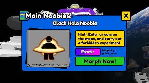 How To Get Blackhole Noobie [Check Previous Video] | Find The Noobies Morphs Roblox