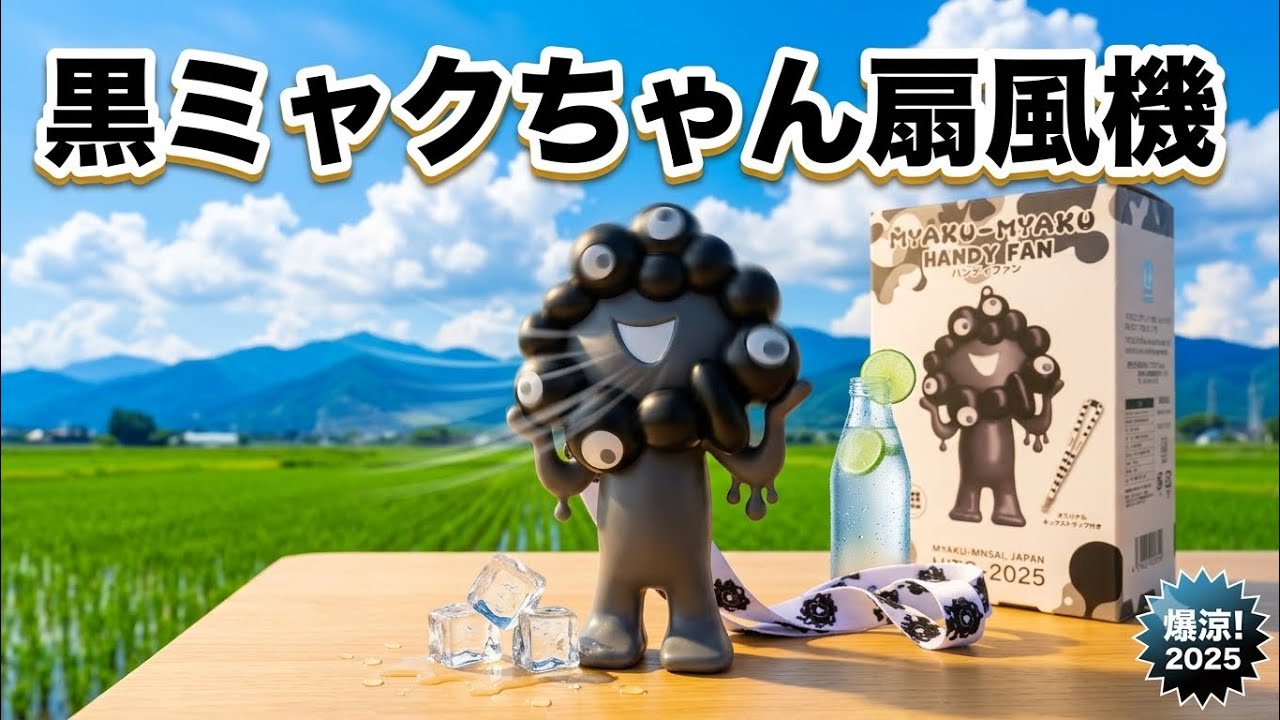 MYAKU-MYAKU ハンディファン ストラップ付き EXPO] Super Rare Made-to-Order Item!? Unboxing the Black Myaku