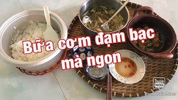 bữa cơm đạm bạc đơn giản Miền Tây quê tôi