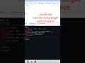 Count the string length without space, JavaScript