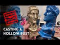 Casting a 3d printed hollow bust 3dprinting bronzecasting