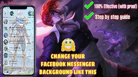 How To Easily Change Facebook Messenger Background 2021 (100% Legit With Proof)