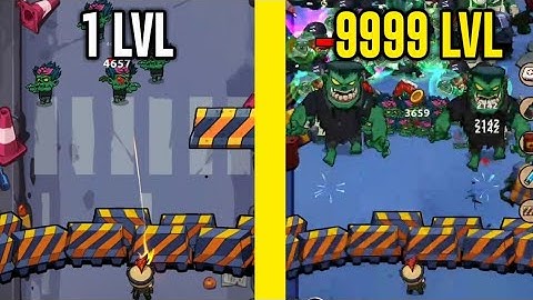 Zombie Idle Defense! MAX LEVEL DEFENSE EVOLUTION! Gameplay (Android, iOS)