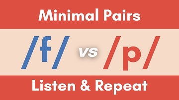 F vs P Minimal Pairs - American English Listening and Pronunciation Practice #englishvocabulary
