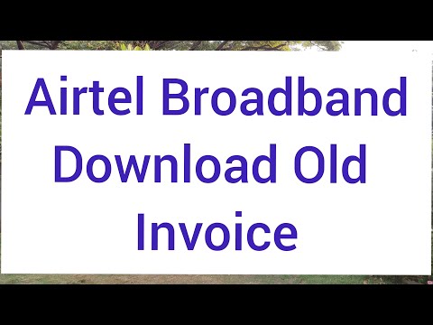 Vidéo: Où télécharger la facture haut débit airtel ?