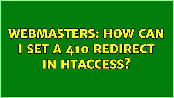 Webmasters: How can I set a 410 redirect in htaccess?