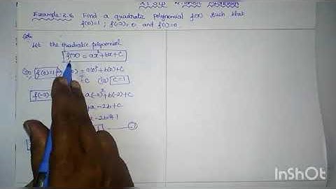 11th maths l Basic Algebra l Example: 2.16